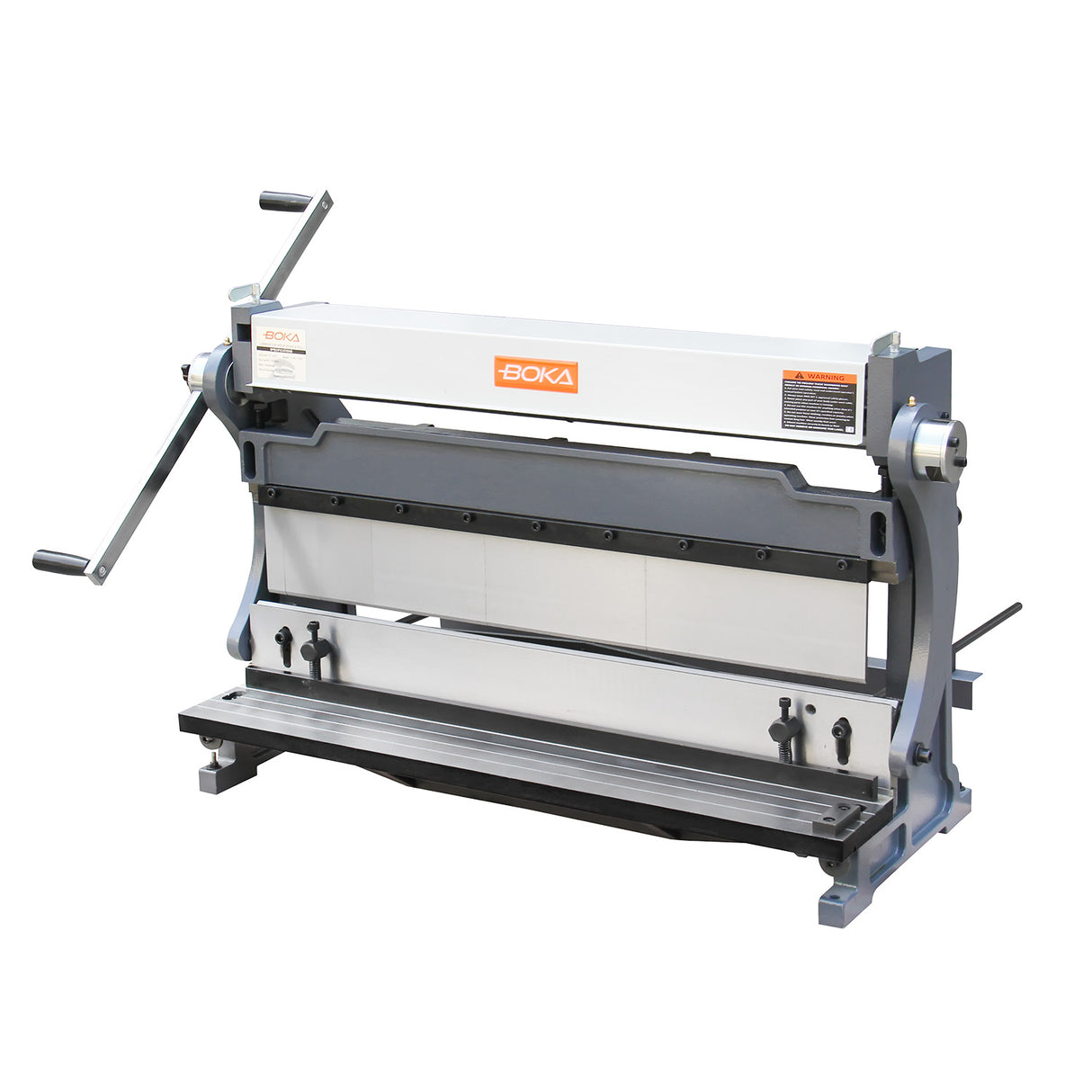 BOKA 3-IN-1 sheet metal working machine, 760 mm universal machine for cutting, bending & rolling, manual swivel bending machine 90° folding machine