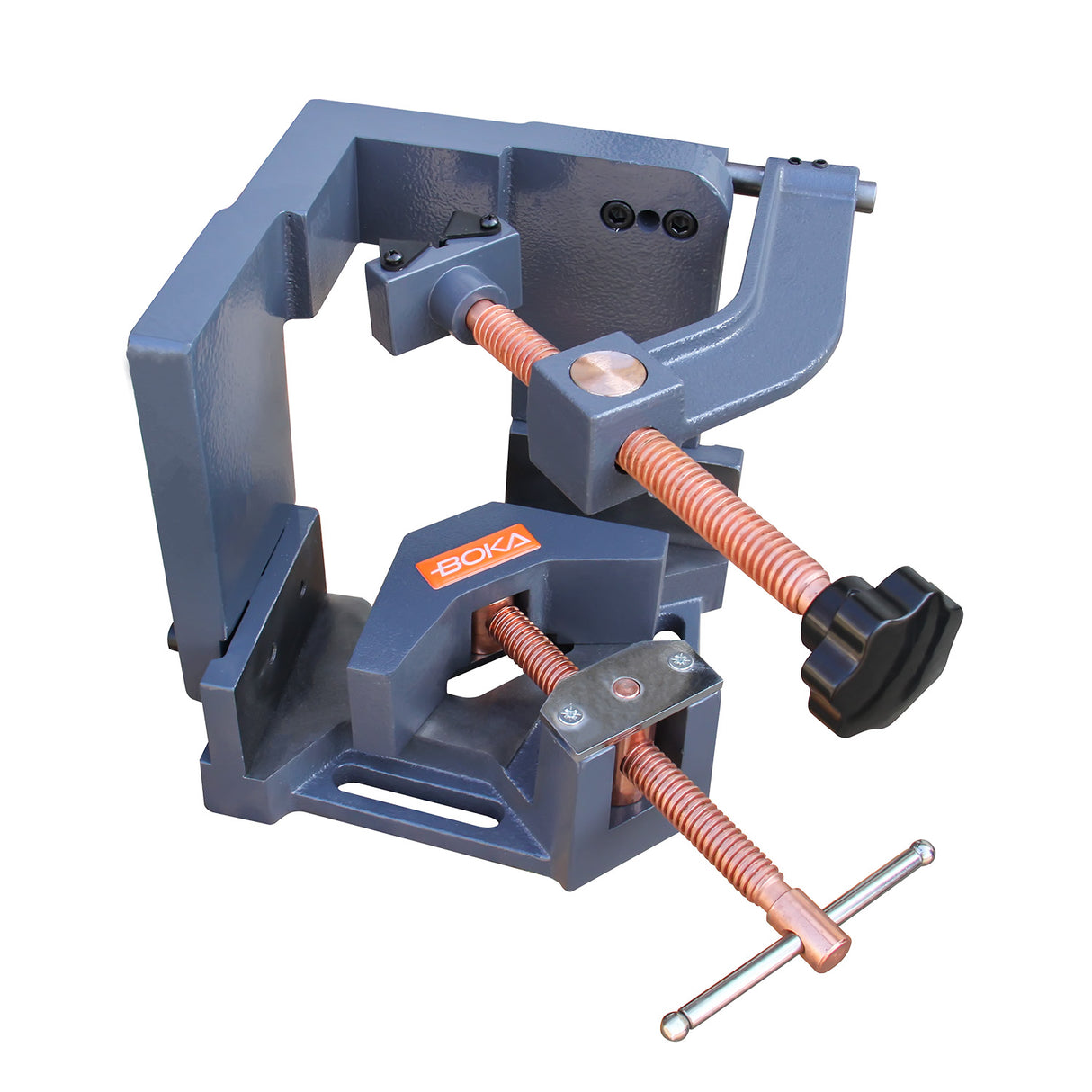 BOKA angle vice 100 mm adjustable for welding work AC-100H made of cast iron, miter clamp