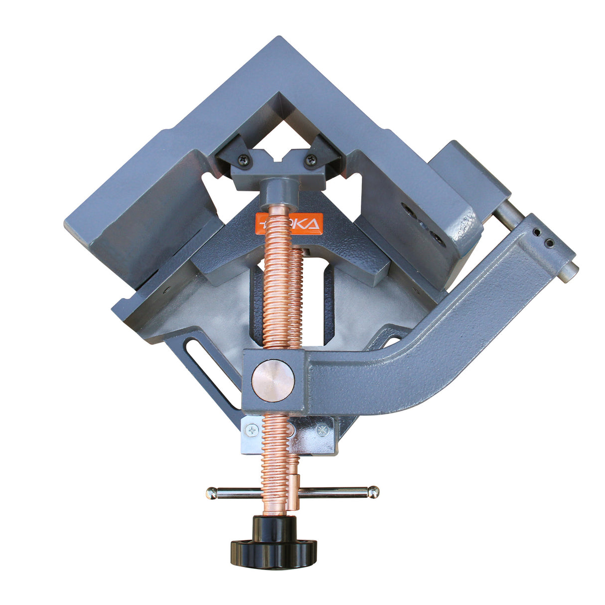 BOKA angle vice 100 mm adjustable for welding work AC-100H made of cast iron, miter clamp
