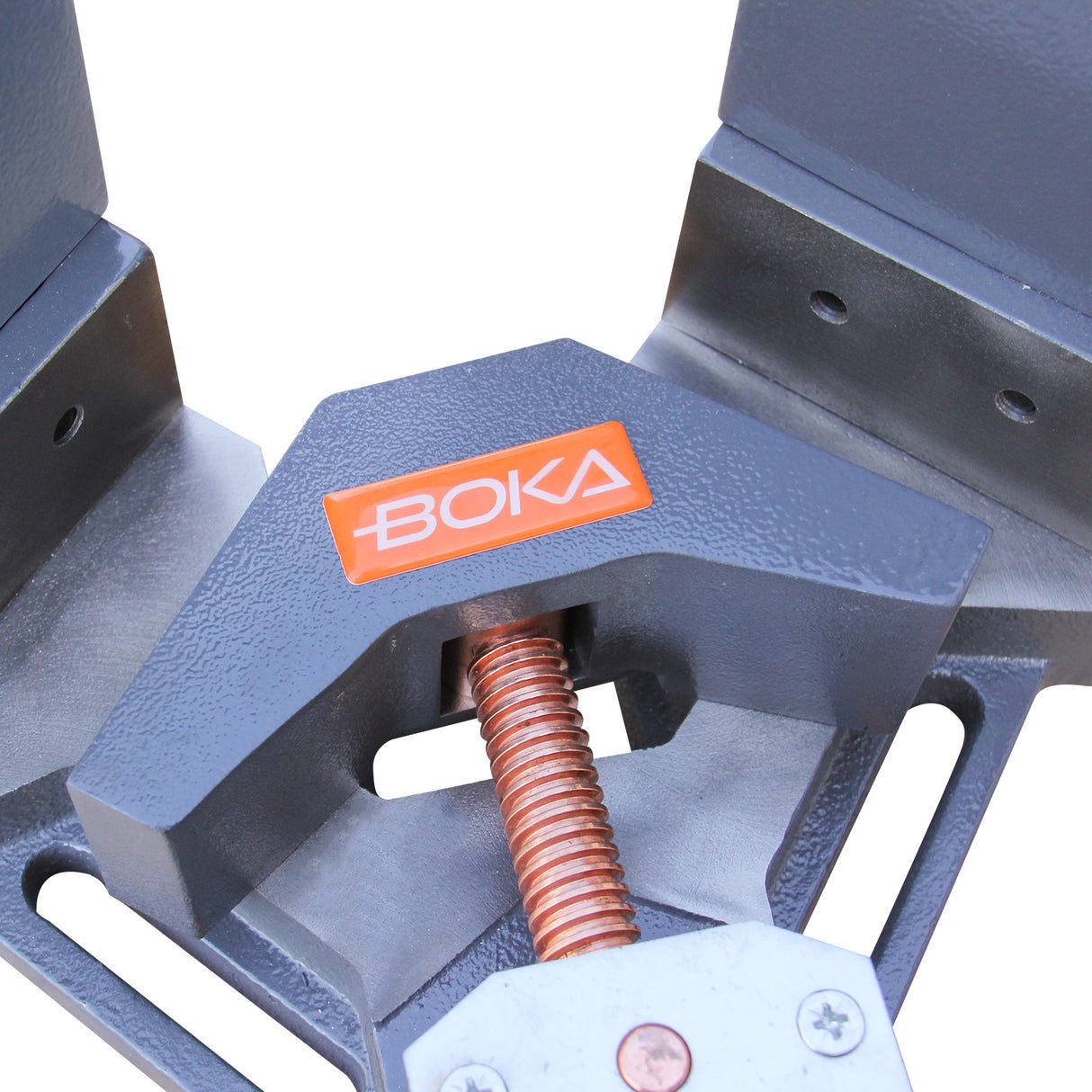 BOKA angle vice 100 mm adjustable for welding work AC-100H made of cast iron, miter clamp