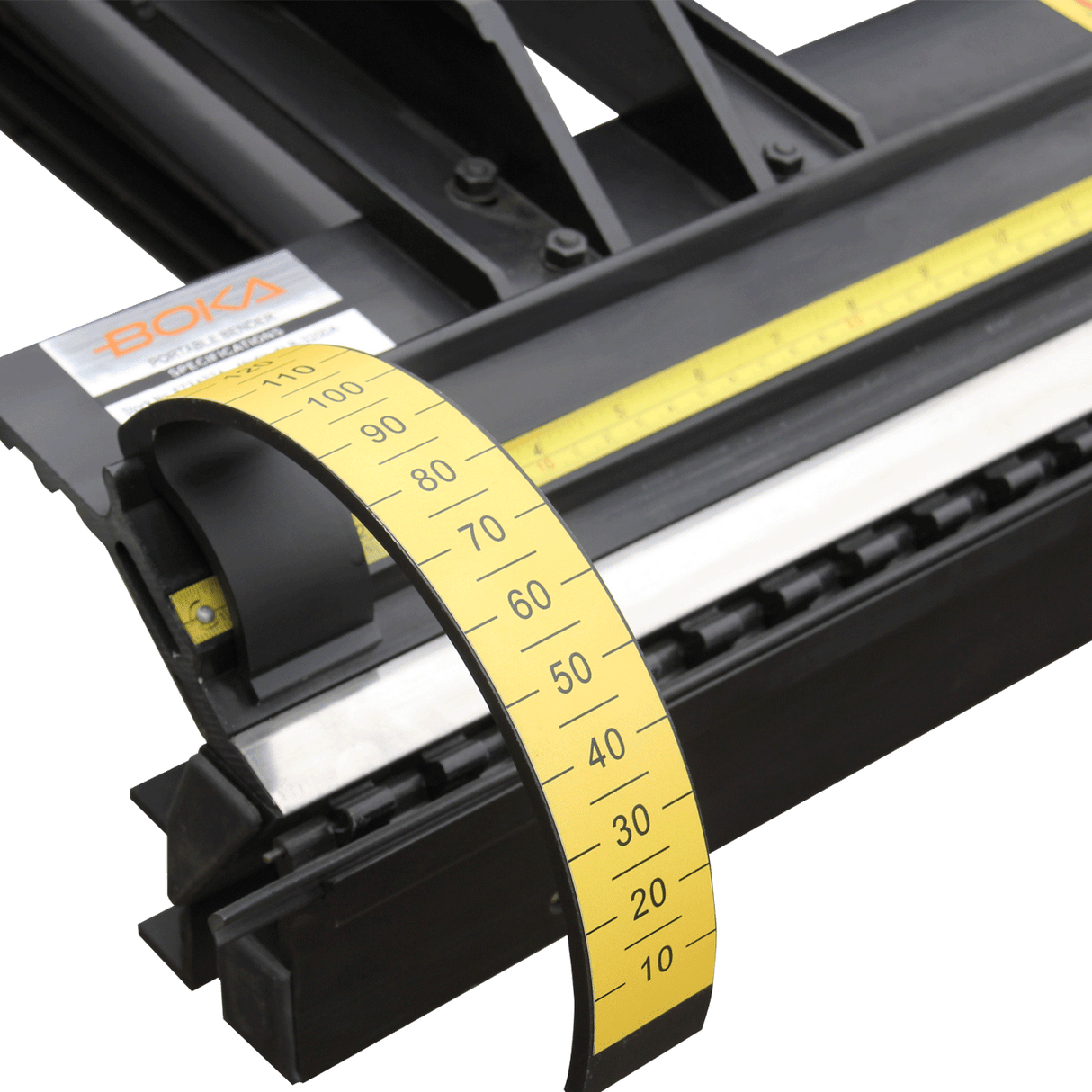BOKA ALB-2600A Portable bending brake for thin sheets, 2600 mm width, with roller knife for cutting sheets