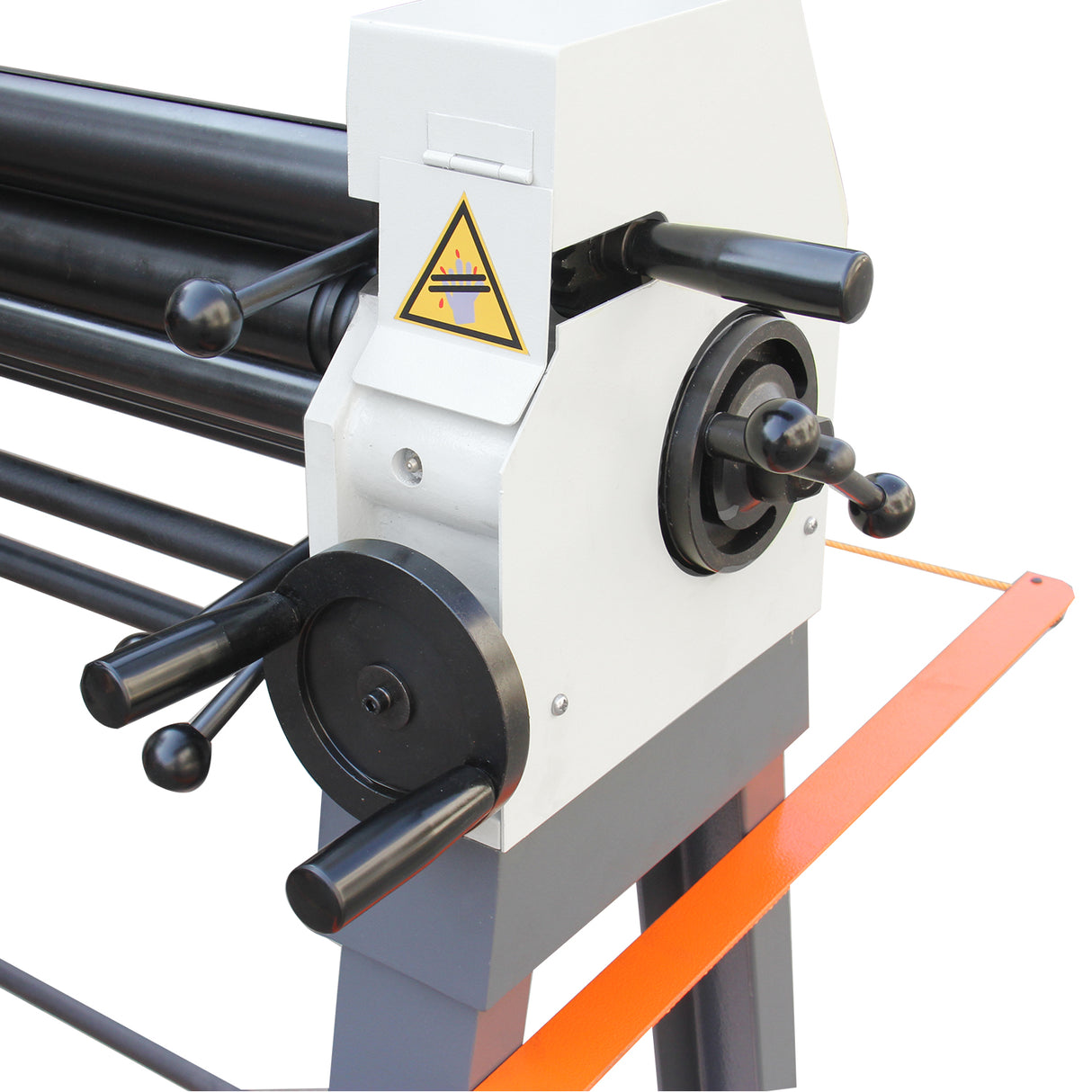 BOKA ESR-4014 three-roll bending machine with electric motor & cone bending device, max. sheet thickness 2.0 mm, max. rolling thickness 1020 mm, 400V 50Hz 3PH