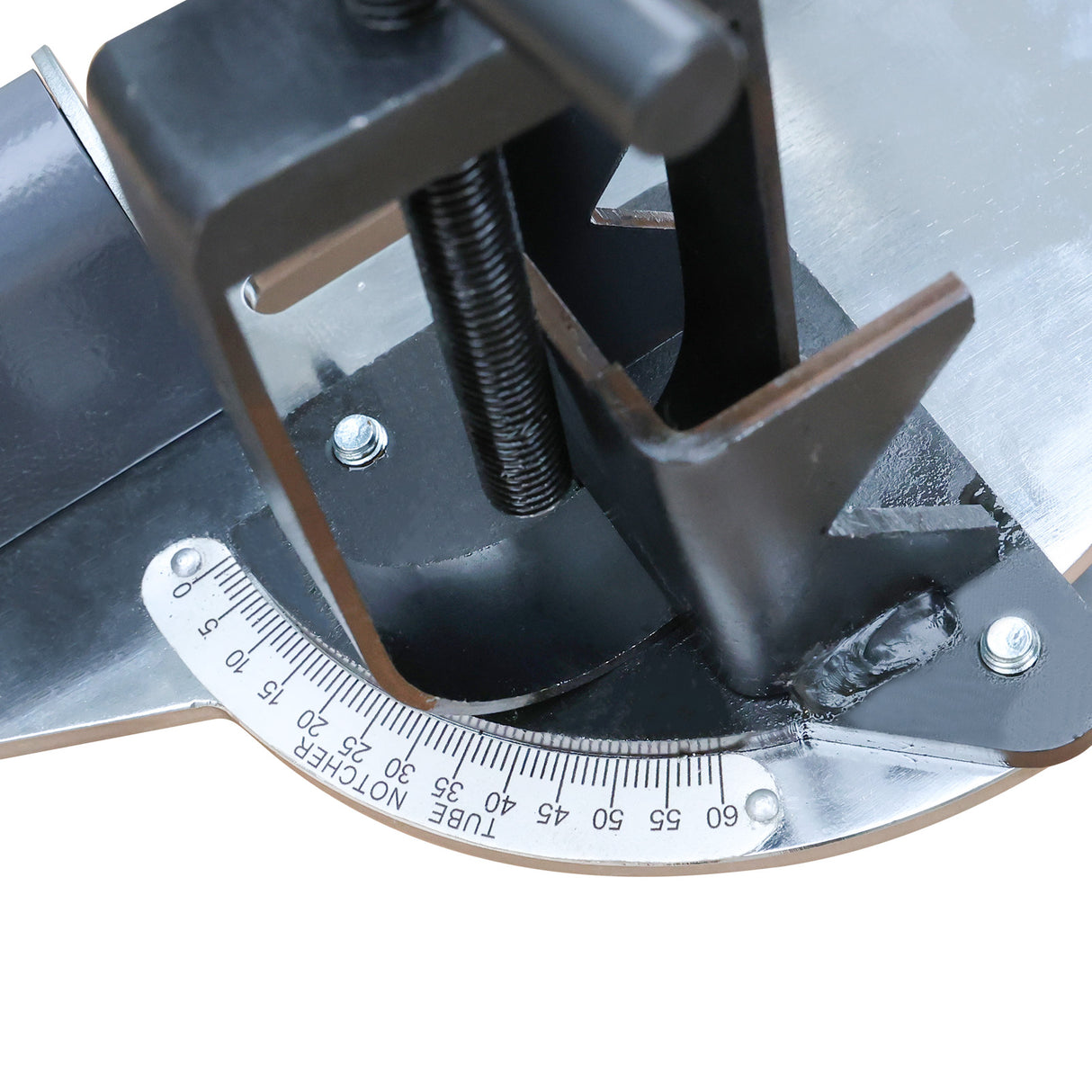 BOKA Rohrausklinker für Rundrohre bis 50 mm, Präzises Kerben 0–45° (Aluminium) / 0–60° (Stahl), mit integriertem Winkelmesser, PN-1/2S