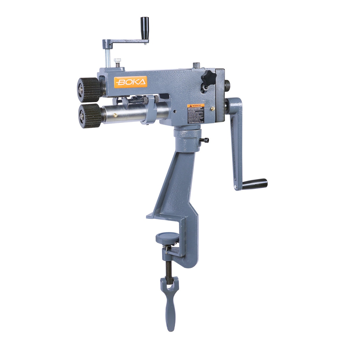 BOKA Sickenmaschine manuell, 7" Ausladung, 22 Gauge, 6 Rollensätze