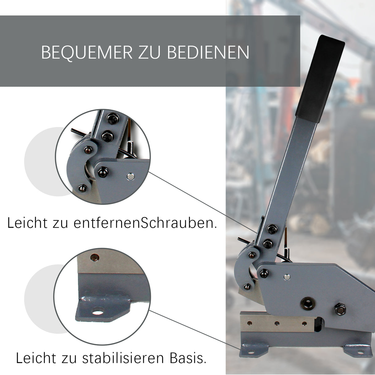 BOKA hand lever shears sheet metal 150mm blade length with T10 steel sheet shears lever shears for 6 mm thickness, folding machine