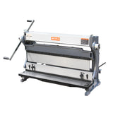 BOKA 3-IN-1 sheet metal working machine, 760 mm universal machine for cutting, bending &amp; rolling, manual swivel bending machine 90° folding machine