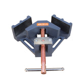 BOKA AC-60 cast iron 90-degree angle clamp, 60 mm clamping range, self-centering jaw, ergonomic handle, precise angle fixation for welding, wood &amp; metalworking, model making, DIY