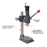 BOKA Manual Press AP-2S, 2 Ton Arbor Press with Adjustable Press Height, Solid Construction for Jewelry Making