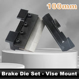 BOKA Biegevorrichtung für Schraubstock, 100–200 mm mit Segmentbiegefingern und Magnethalterung, Abkantbacken für präzises Blechbiegen bis 0–90°