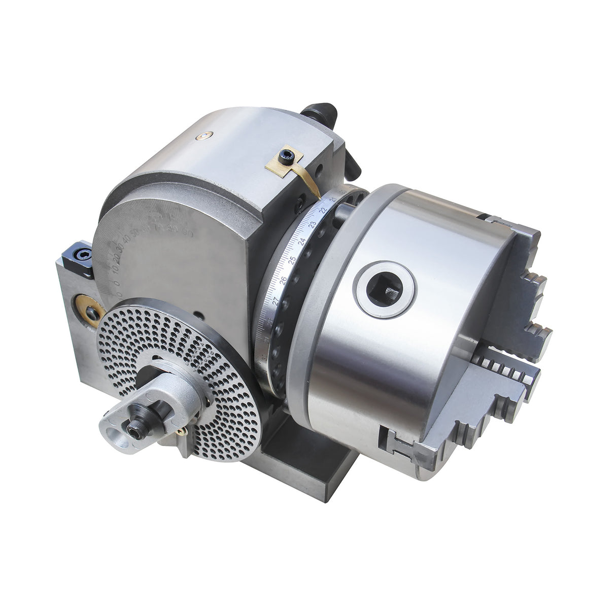 BOKA BS-0 Precision Dividing Head 127 mm Semi-Universal Dividing Head with 3-Jaw Chuck, Dividing Discs &amp; Tailstock