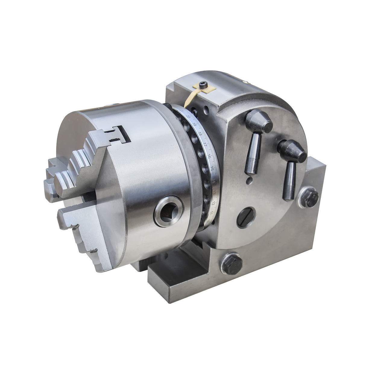 BOKA BS-0 Precision Dividing Head 127 mm Semi-Universal Dividing Head with 3-Jaw Chuck, Dividing Discs &amp; Tailstock