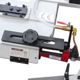 BOKA BS-712R metal band saw, with 178x210mm, 45°-90° pivoting saw frame, powerful 1.5HP 230V motor, high-precision, robust horizontal band saw for metal, solid construction for precise cuts