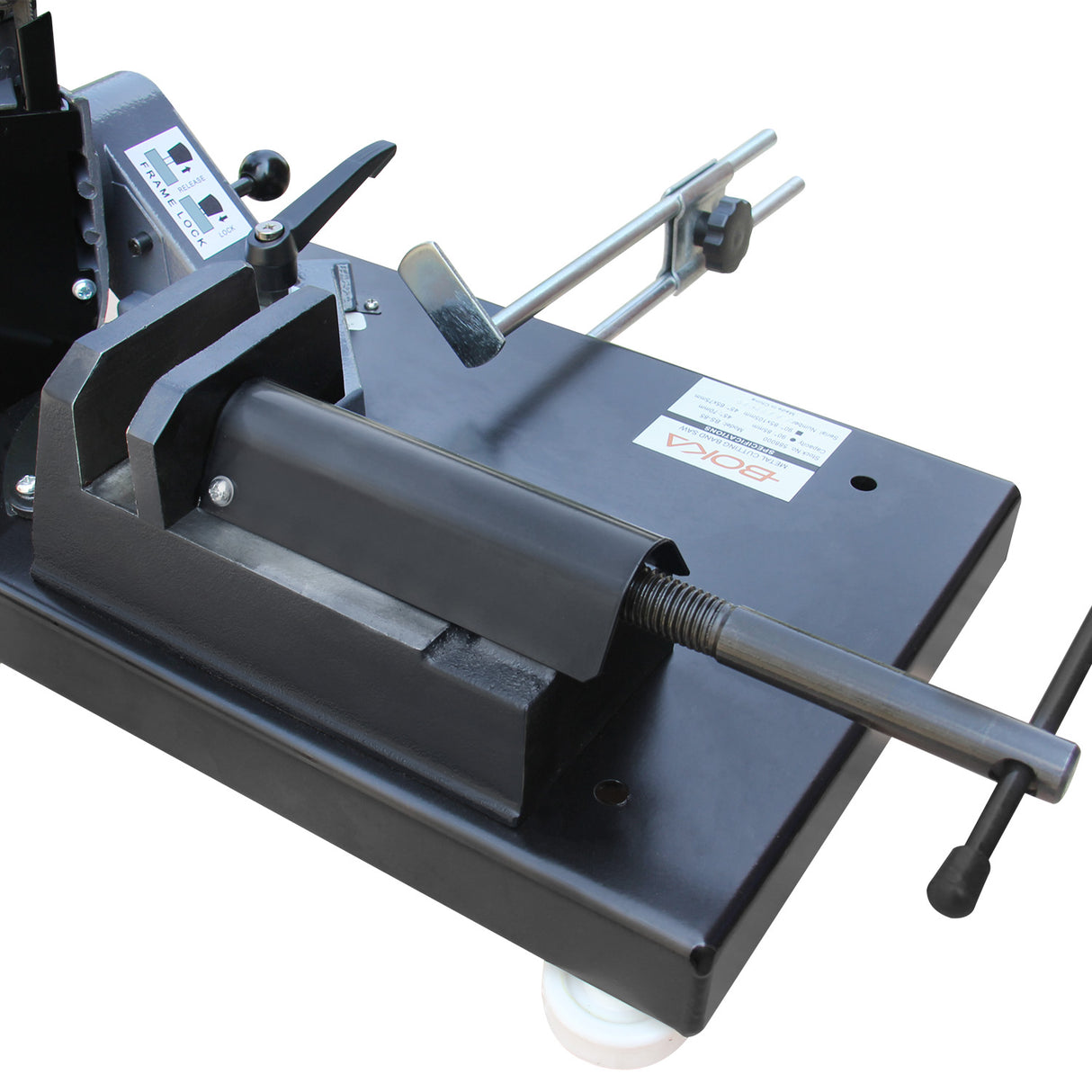 BOKA BS-85 metal band saw – 0-45° miter cut, variable speed, 230V/1000W motor, precise &amp; robust metal saw