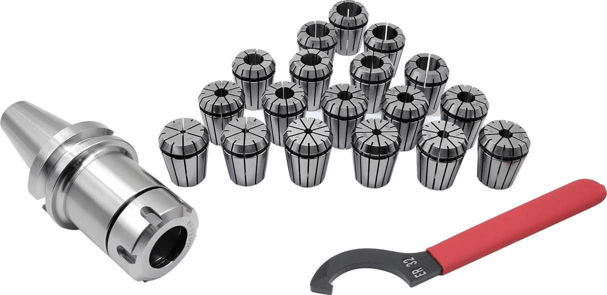 Boka precision collet sets for SK, BT, MT (ER32 &amp; ER40, ≤0.012mm) 