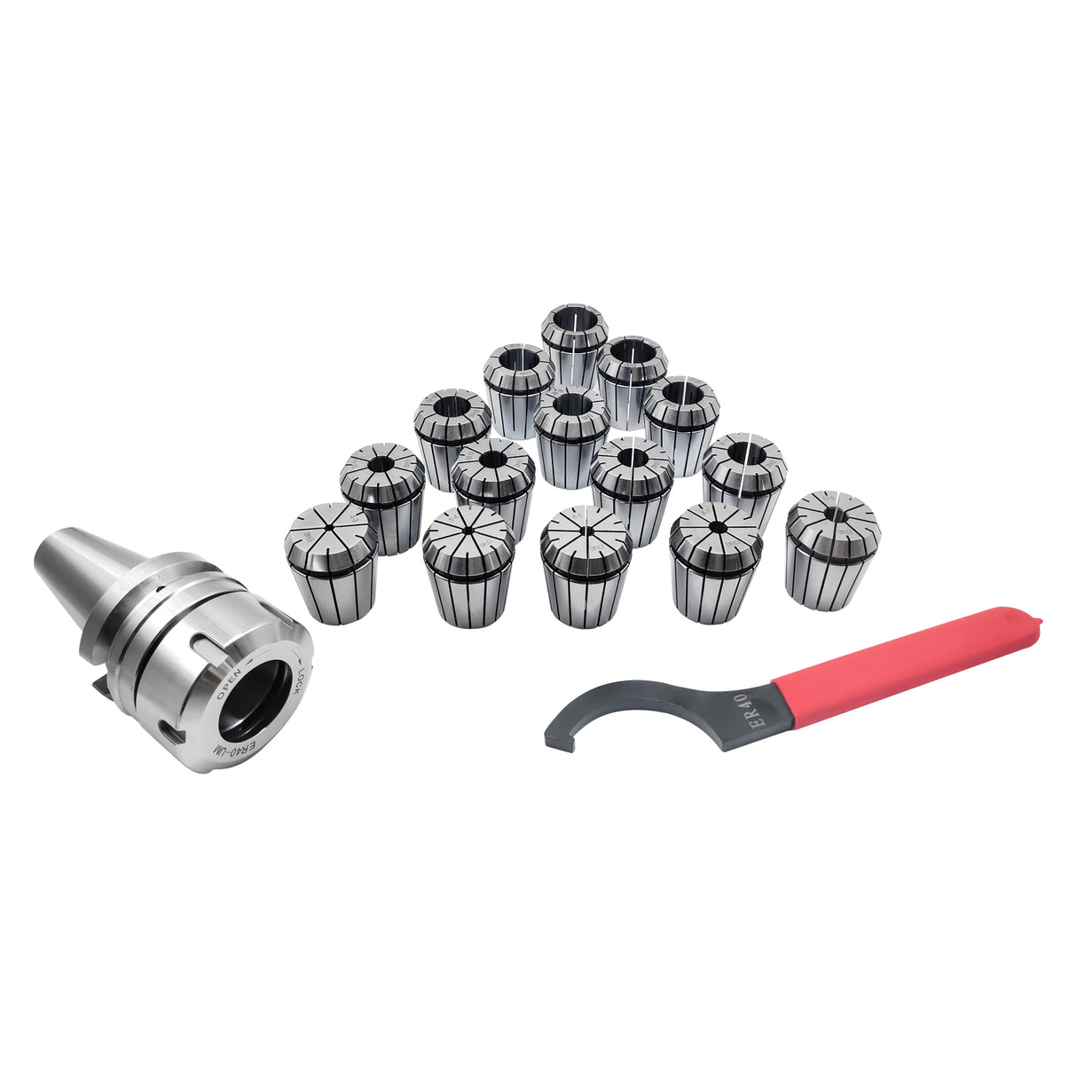 Boka precision collet sets for SK, BT, MT (ER32 &amp; ER40, ≤0.012mm) 
