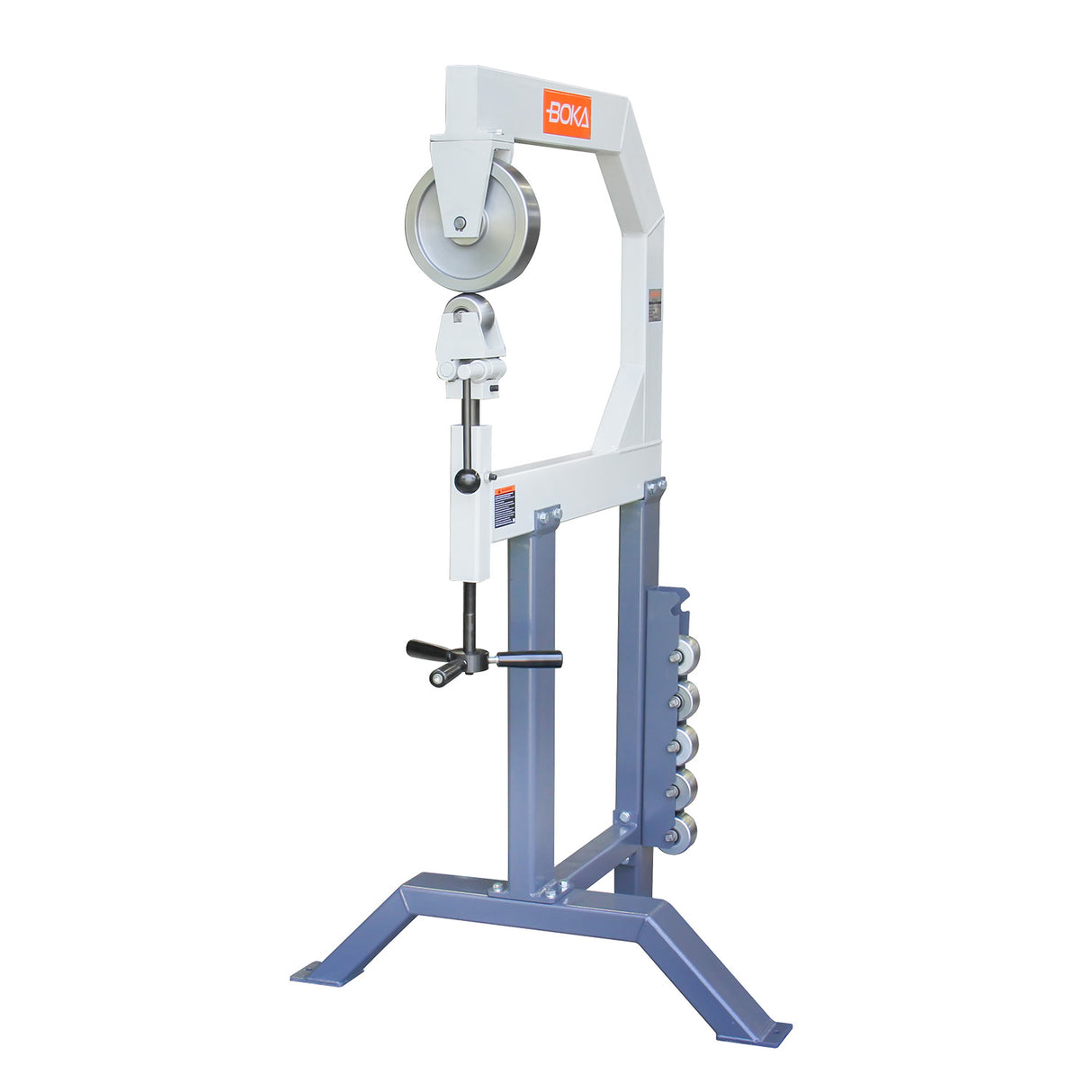 BOKA F1.2X710 roller stretching machine – metal former with 6 forming wheels, 710 mm working width, 1.2 mm sheet thickness – stretching device &amp; sheet metal bending machine for precise forming