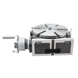 BOKA HV-10 Rundtisch 250 mm, horizontal & vertikal, MT3 Zentrierhülse, 6 T-Nuten, Präzisions-Teilapparat 360°, geeignet für Fräs- & Bohrarbeiten