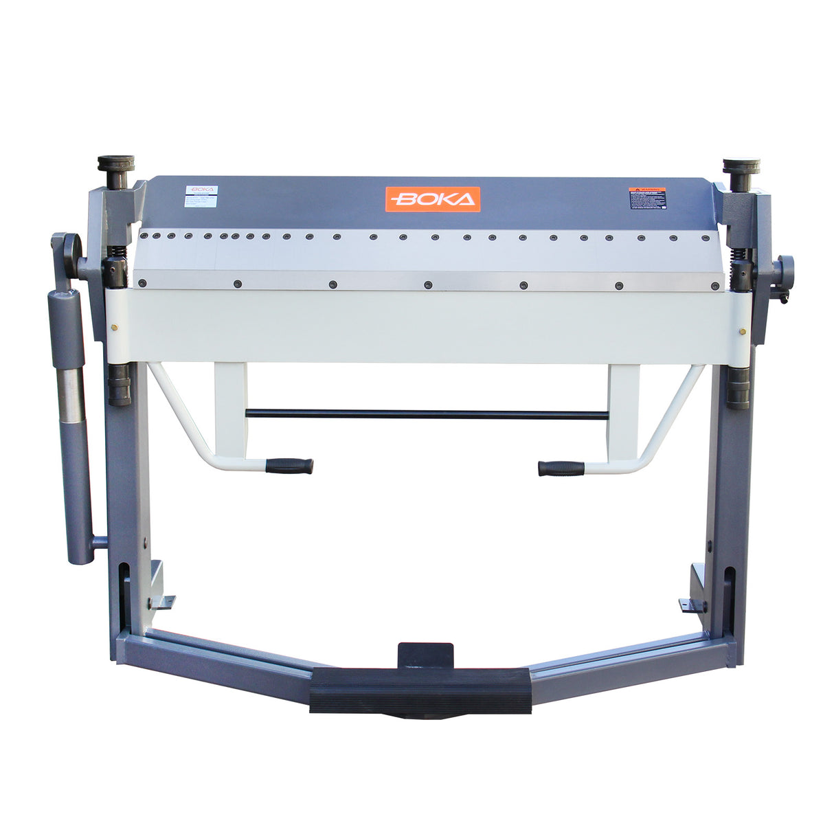 BOKA sheet metal bending machine 1270mm 2.0mm steel foot pedal segmented top beam – manual sheet metal bending machine 0–135°, sturdy construction, for workshop &amp; precise metalworking, PBB-5014 