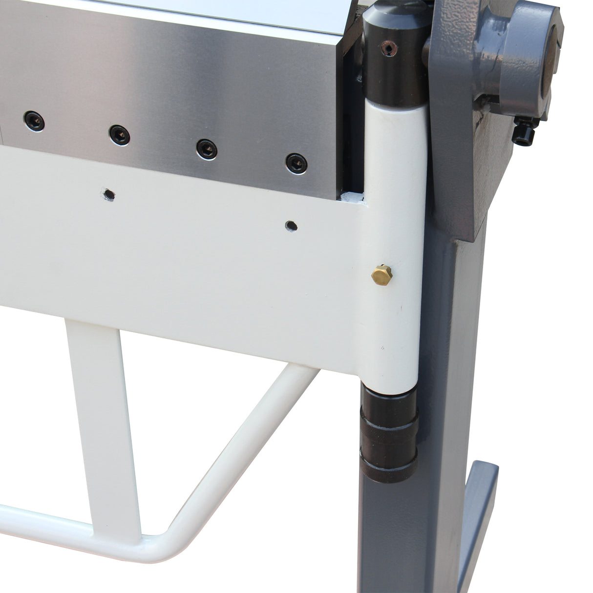 BOKA 1270 mm folding machine with segment tools, 2.0 mm sheet steel, 0–135° bending angle, foot pedal, press brake, robust steel construction, for steel/stainless steel/aluminum, PBB-5014A
