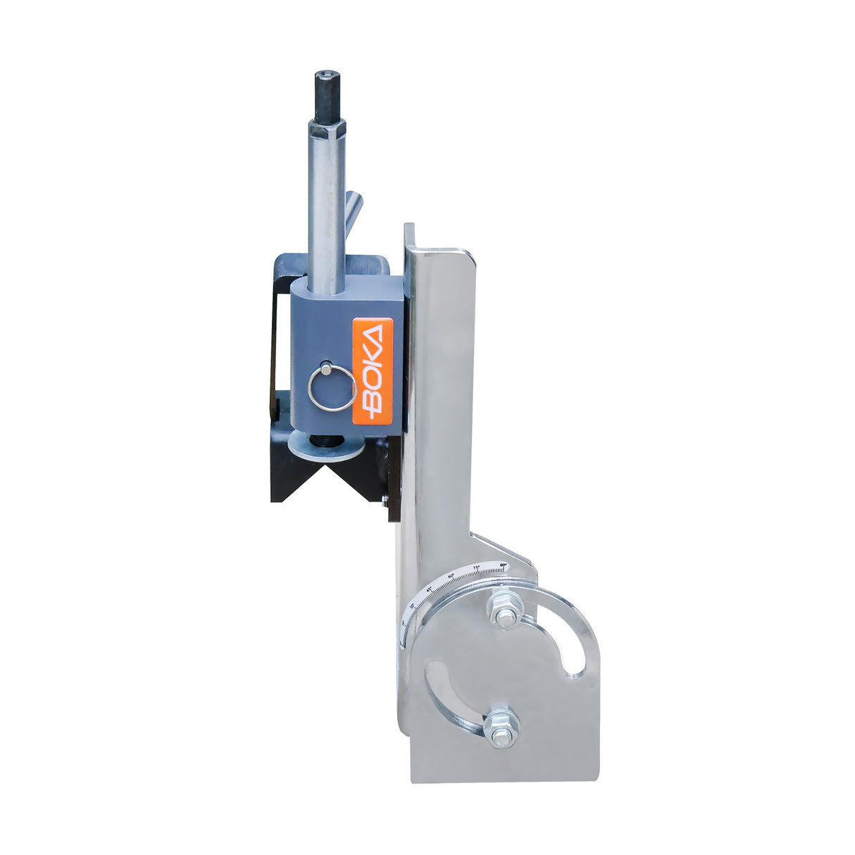BOKA Rohrausklinker für Rundrohre bis 50 mm, Präzises Kerben 0–45° (Aluminium) / 0–60° (Stahl), mit integriertem Winkelmesser, PN-1/2S