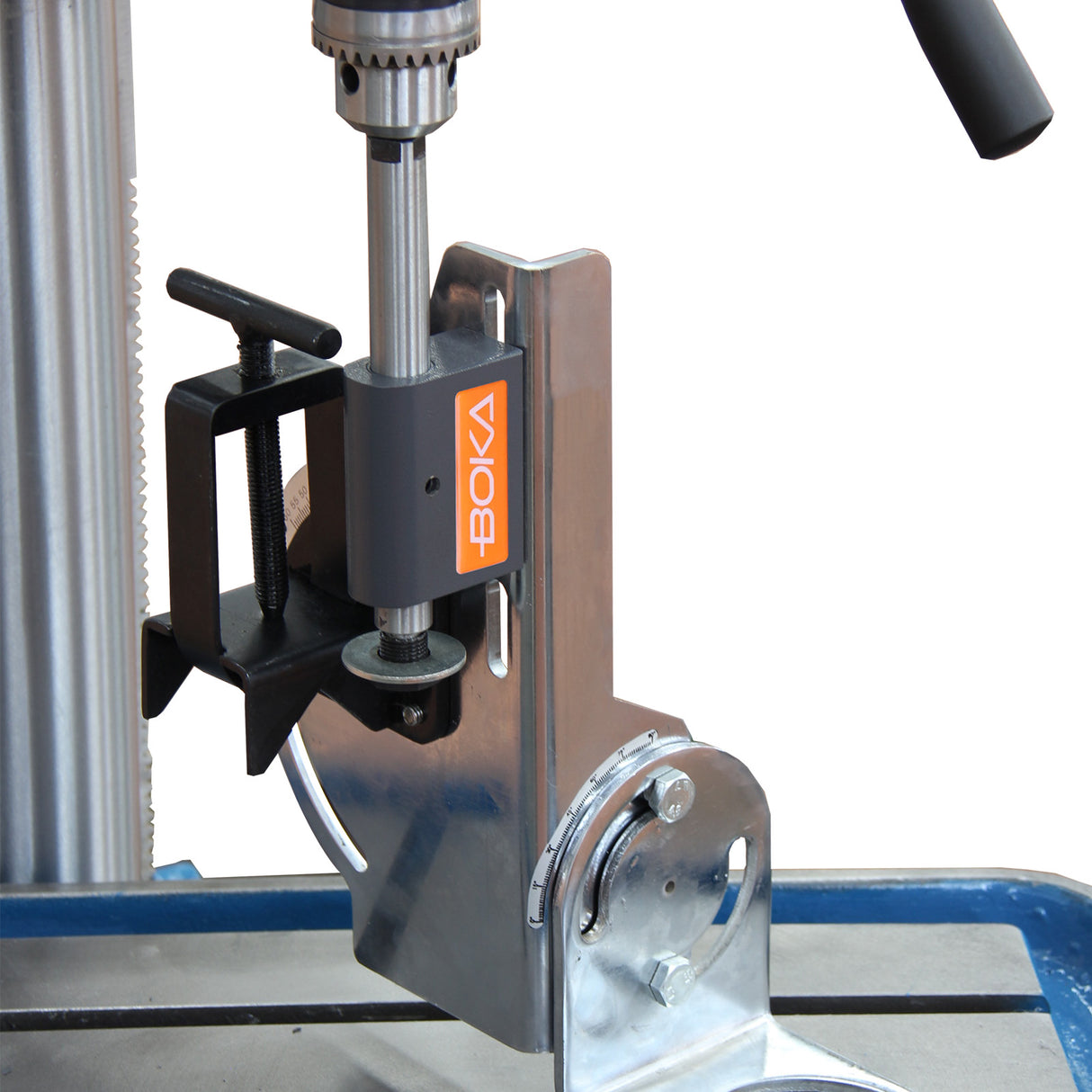 BOKA Rohrausklinker für Rundrohre bis 50 mm, Präzises Kerben 0–45° (Aluminium) / 0–60° (Stahl), mit integriertem Winkelmesser, PN-1/2S