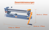 BOKA SR-24 Roll Bending Machine, 610 mm Rolling Width, 1.5 mm Capacity for Soft Steel, Manual Metal Bending Machine, Compact and Durable