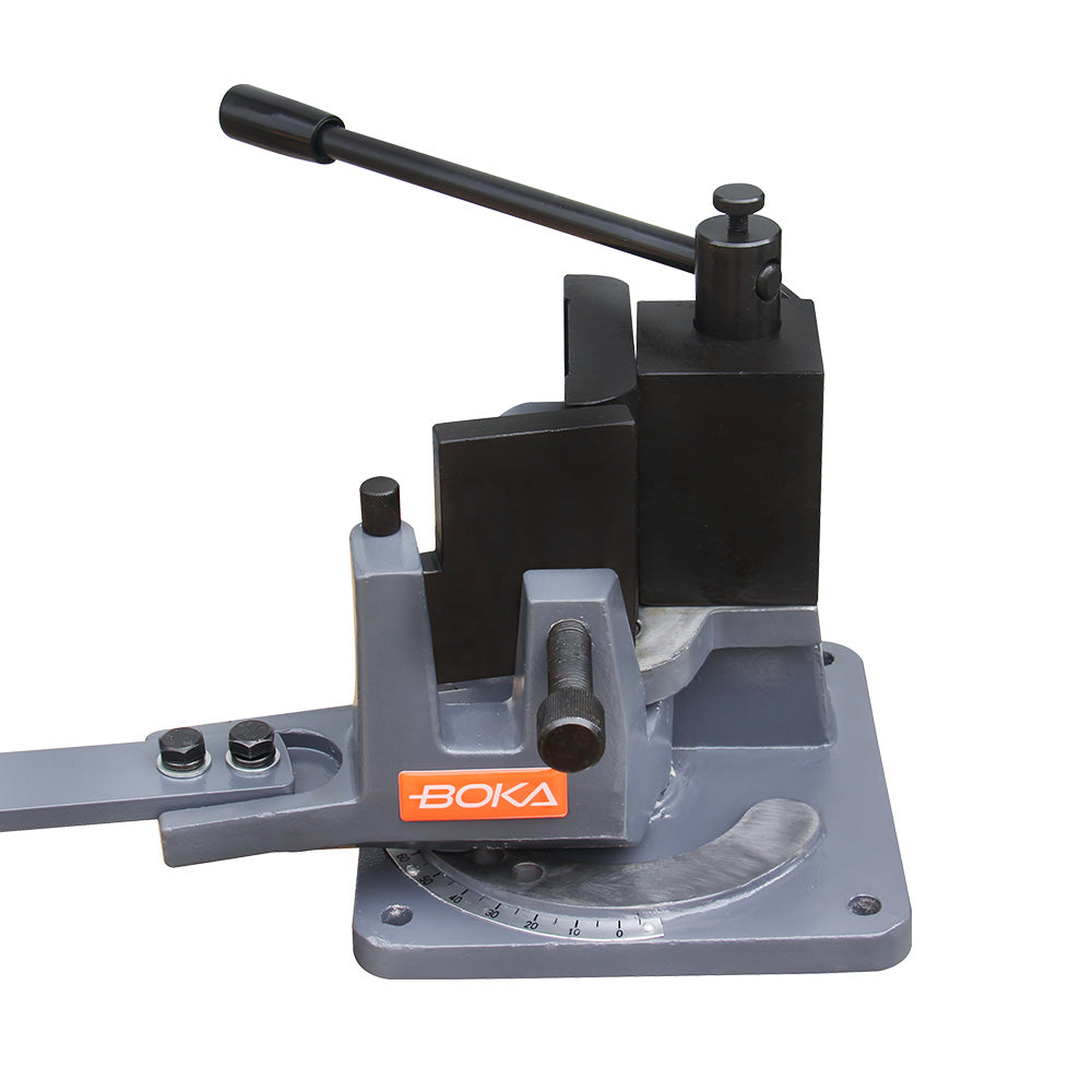 BOKA Universal Angle Bender UB-100 | Professional Bending Machine for Gutter Iron &amp; Concrete Reinforcement | 120° Bending Angle + 5 Dies 