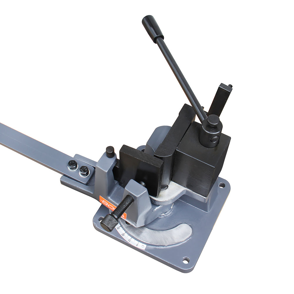 BOKA Universal Angle Bender UB-100 | Professional Bending Machine for Gutter Iron &amp; Concrete Reinforcement | 120° Bending Angle + 5 Dies 