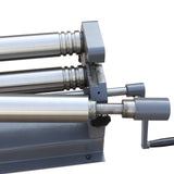 BOKA roll flanging machine, sheet metal rolling machine with removable rolls, 1300 mm 3-roll round bending machine for sheet metal and pipes W01-5116 