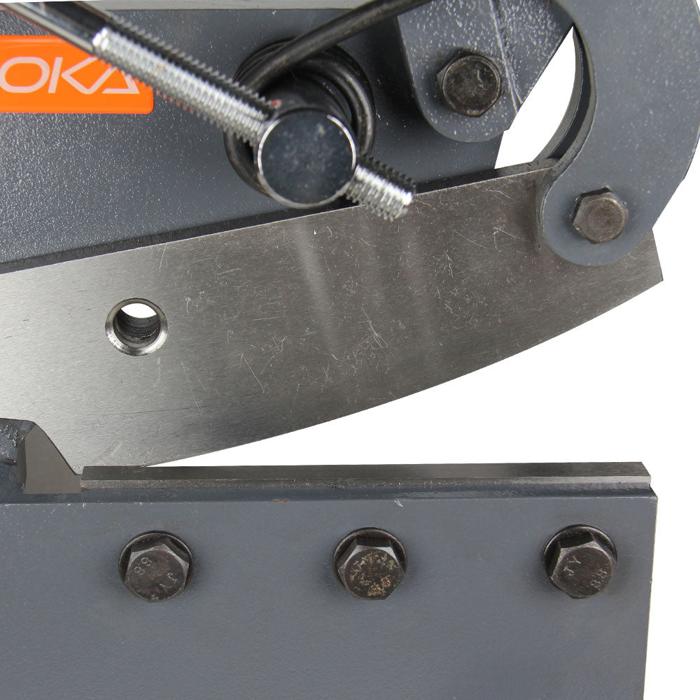 BOKA hand lever shears sheet metal 150mm blade length with T10 steel sheet shears lever shears for 6 mm thickness, folding machine