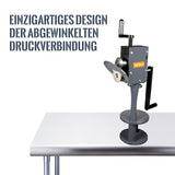 BOKA flanging machine RM-A, beading machine with rotating head, sheet metal processing machine table mountable