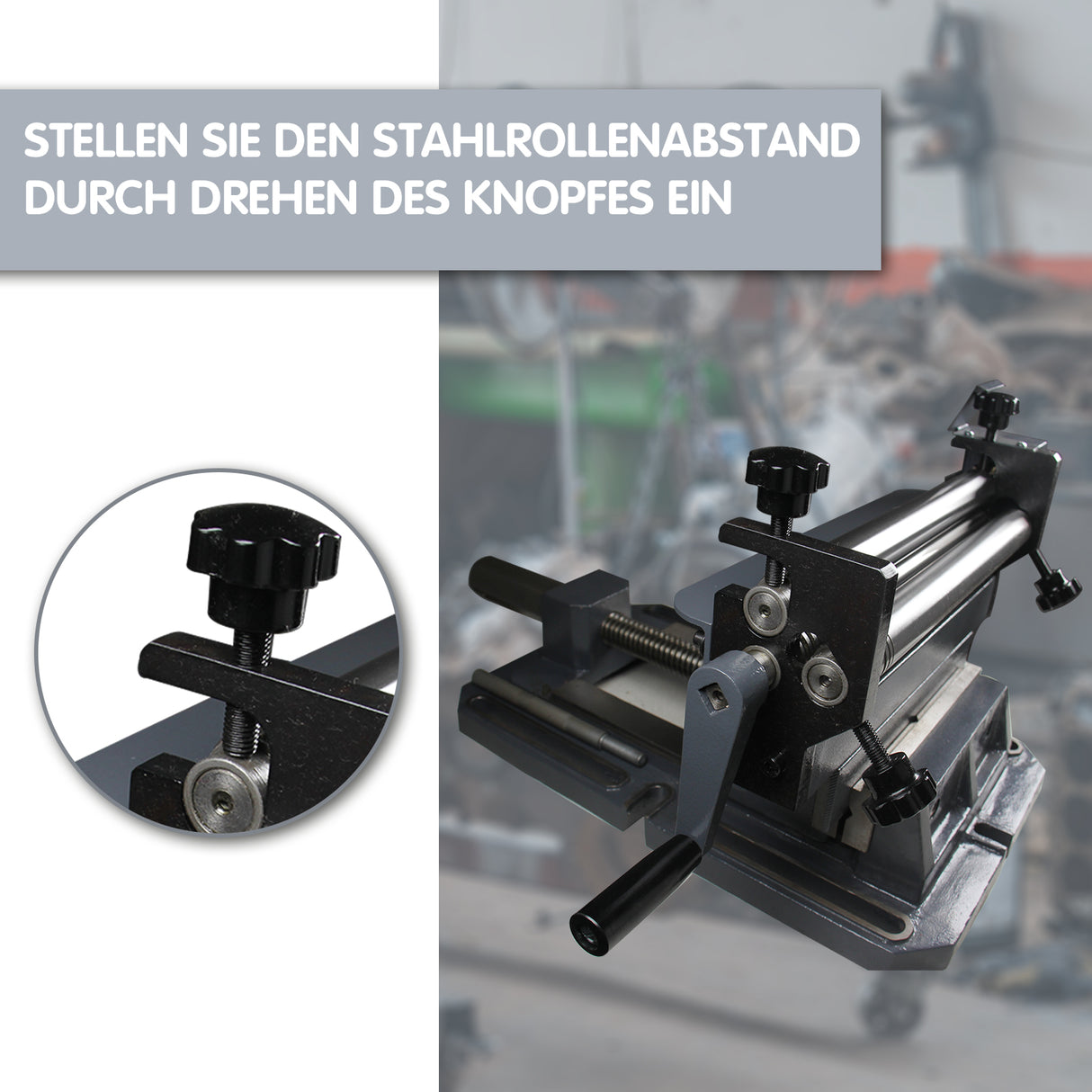 BOKA round bending machine 3-roller for 1 mm sheet bending machine 300 mm wide SJ-300 round bending machine