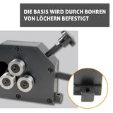BOKA PR-5 Manual round bending machine, 3-roller bender for flat and round steel, bending radius 70 mm (2-3/4")